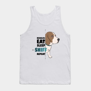 Eat, Sleep, Sniff, Repeat : Beagle Edition Tank Top